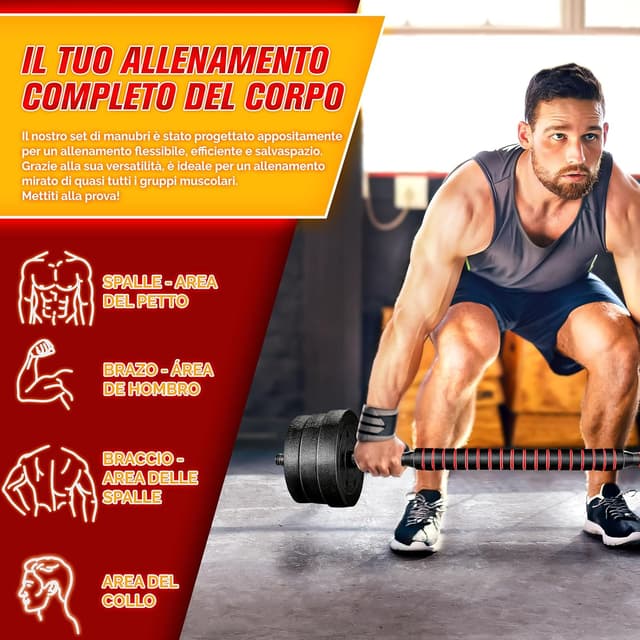 Thumbnail 5 de RE:SPORT Set di manubri 2 in 1 15-40kg