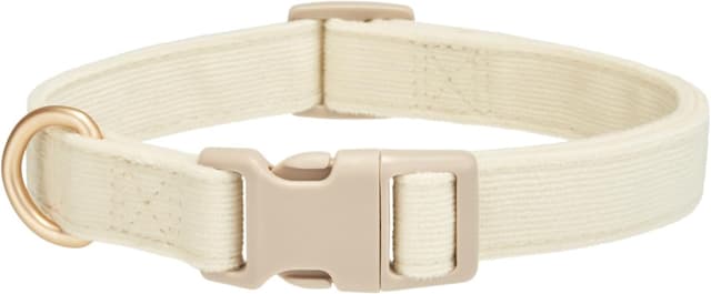 Thumbnail 6 de YUDOTE Soft Corduroy Dog Collar with Plastic Clip (Medium, Fiery Red)