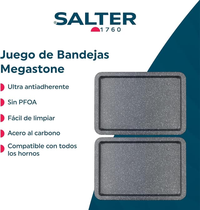 Thumbnail 1 de SALTER COMBO-8261 Backblech-Set 37 cm