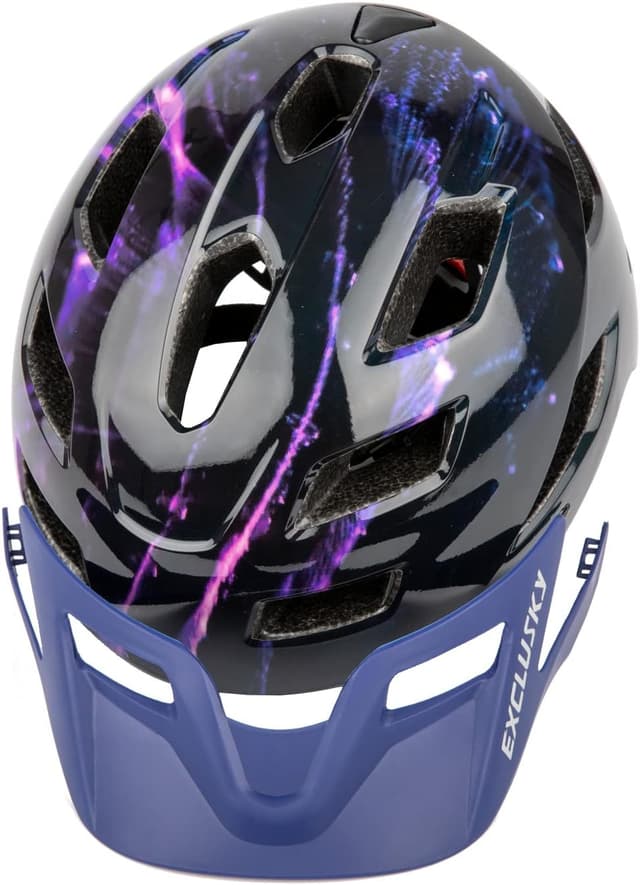 Thumbnail 6 de Exclusky Kinder-Fahrradhelm für Jungen und Mädchen (50–57 cm, ab 5–13 Jahre) mit Visier und verstellbar