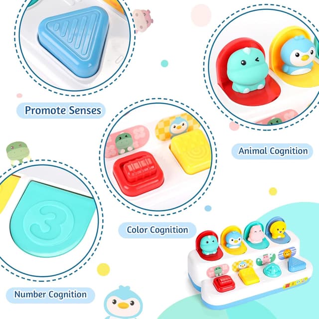 Detalle 2 de LZDMY Pop up Baby Spielzeug ab 12 Monate