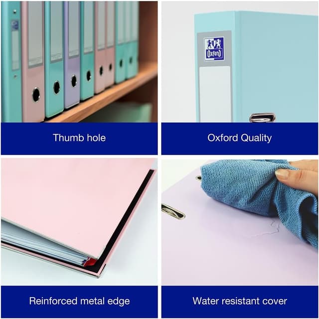 Detalle 2 de Oxford A4 lever arch files, 560 sheet capacity