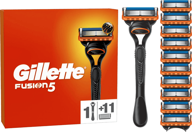 Detalle de Gillette Fusion5 Rasierer + 11 Ersatzklingen (mit Präzisionstrimmer)