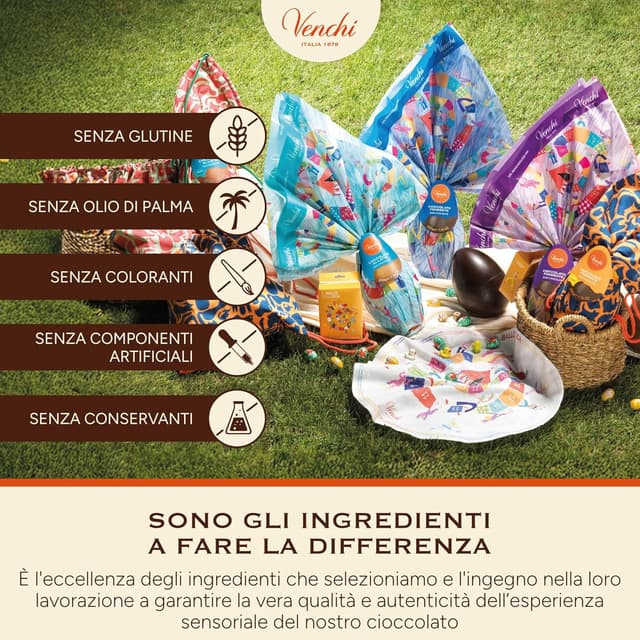 Thumbnail 6 de Venchi Uovo di cioccolato fondente salato con granella di caramello salato e sorpresa, 150 g