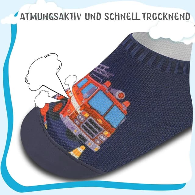 Detalle 2 de Kyopp Hausschuhe Kinder – atmungsaktive Rutschfest-Pantoffeln für Lauflern-Schuhe (Gr. 20–35)