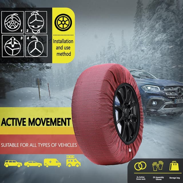 Thumbnail 6 de SAITUMA XS calcetines de nieve para neumáticos