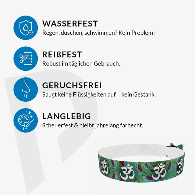 Thumbnail 1 de Druck-Palast Goa Stoffarmband 30 Tage 💍