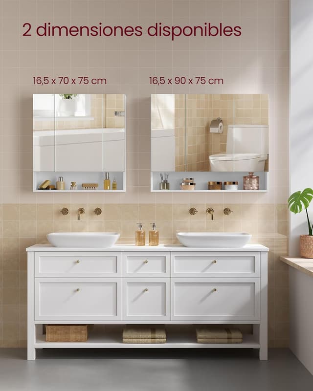 Thumbnail 6 de VASAGLE Kailyn Armario Baño Gris Paloma