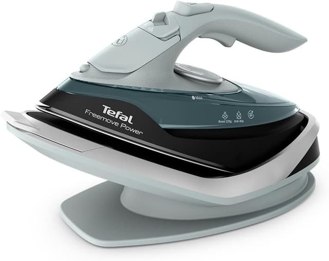Detalle de Tefal Freemove Power Cordless Steam Iron FV6672G0 (2600W) – ceramic soleplate, 40g/min continuous steam