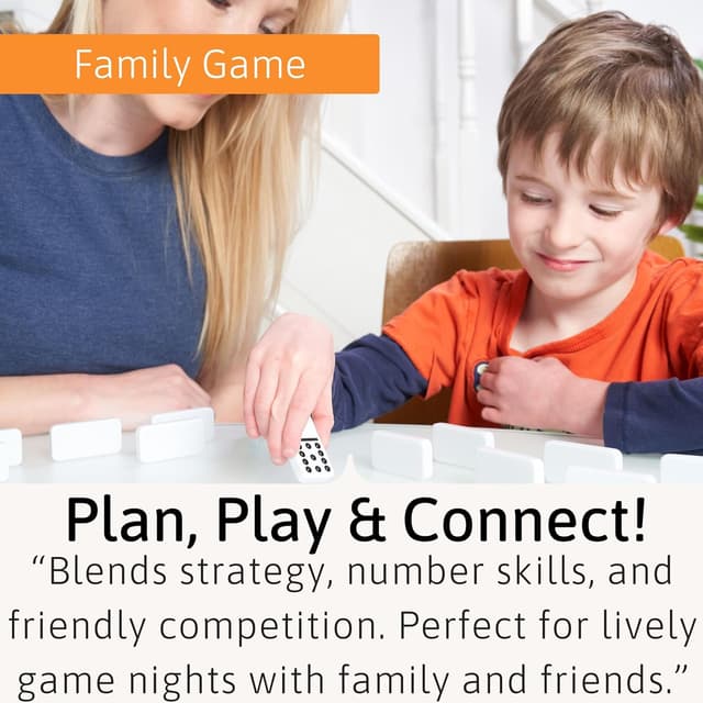 Detalle de Jaques of London Mexican Train Dominoes Game in a Tin Box (for children & adults)