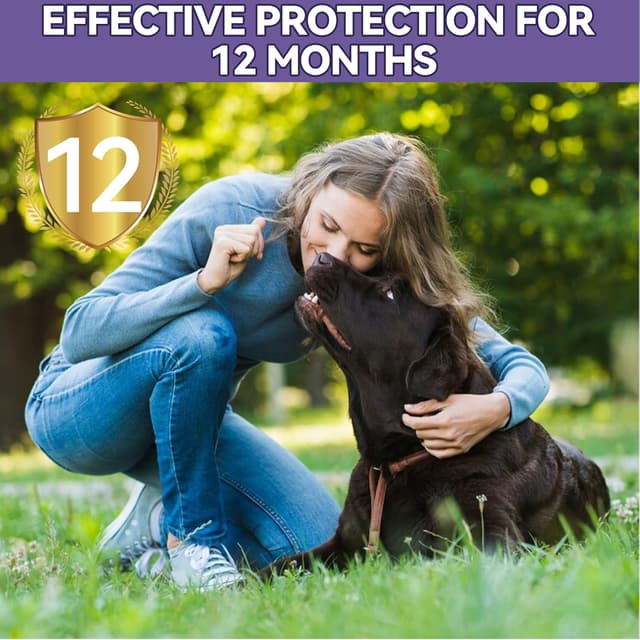 Thumbnail 6 de Wansiven collier anti-puces réglable 65 cm imperméable pour chien