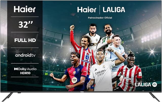 Detalle de Haier H32K702FG 💻 Smart TV 32” Full HD, HDR, Android 11