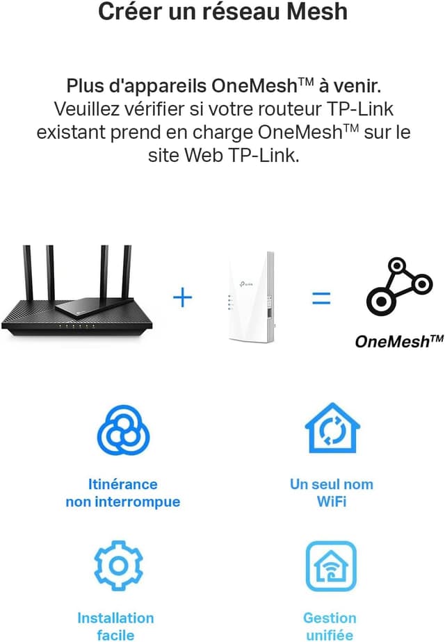Thumbnail 6 de TP-Link RE600X Répéteur WiFi 6 Mesh 100 m²