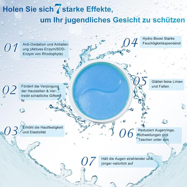 Detalle 2 de CUSMAY Augenpads Eye Mask 60 Stück