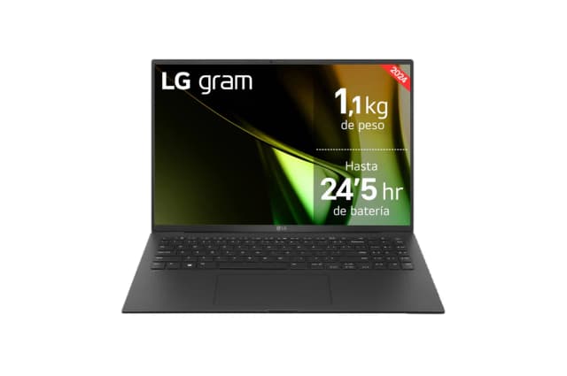 Detalle de LG gram 16Z90S i7 32 GB 1 TB SSD — con monitor portátil