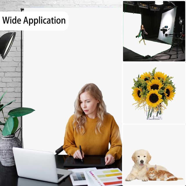 Thumbnail 1 de White Photography Backdrop 8x10FT