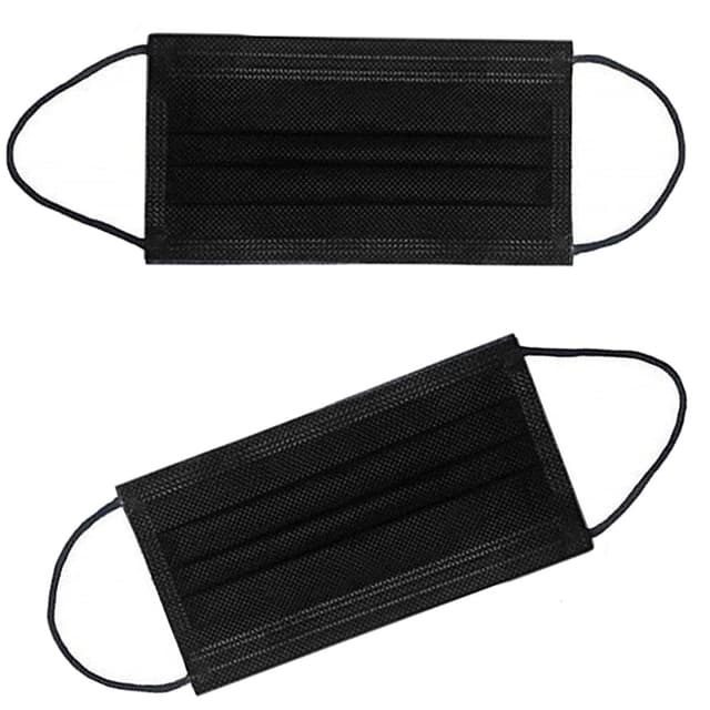 Thumbnail 3 de NNPCBT 100PCS 3-Ply Black Face Mask 🎓