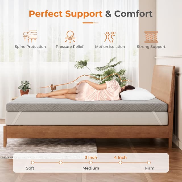 Detalle de Vesgantti Mattress Topper 150x200x7.5cm