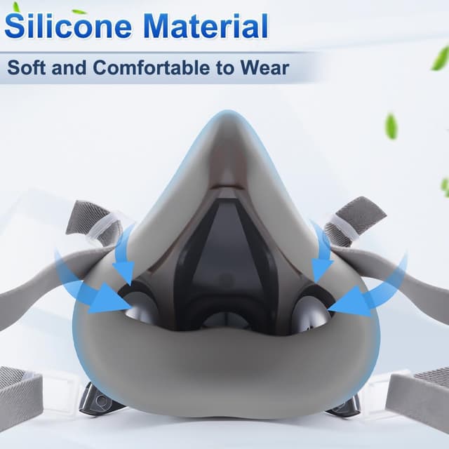 Thumbnail 2 de Semimáscara reutilizable con filtros para pintura y químicos