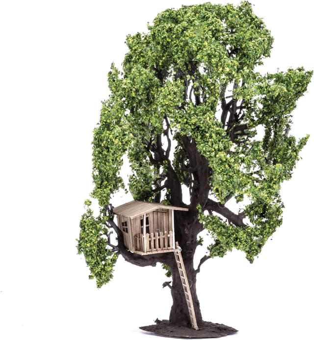 Detalle de Hornby R7224 Tree (with Tree House) OO Gauge scenery accessory