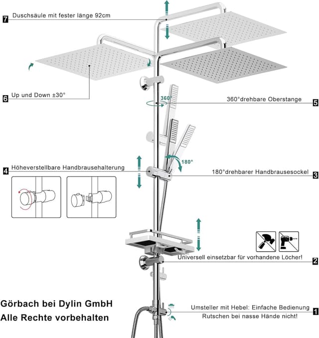 Thumbnail 4 de Görbach Colonna Doccia 30x30