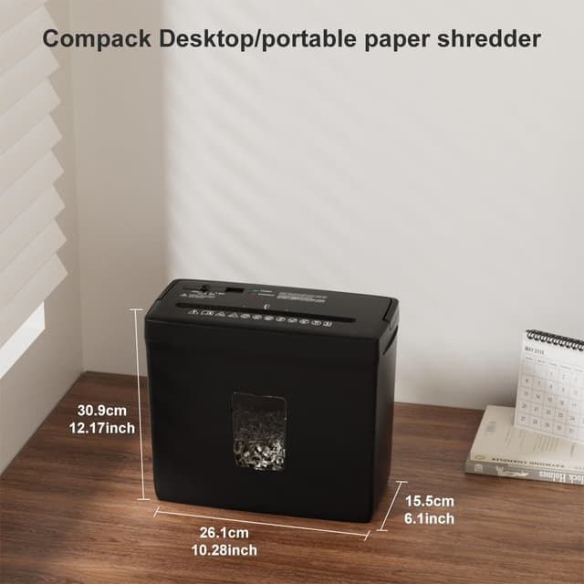 Thumbnail 6 de Woolsche P-4 5-Sheet Desktop Paper Shredder ๐