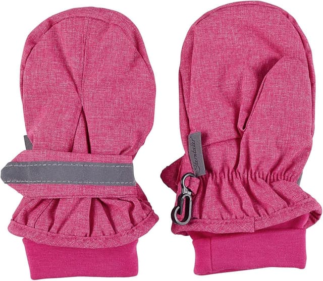 Detalle 2 de Sterntaler Kinder-Fäustlinge aus Melange mit Daumen und Klettverschluss