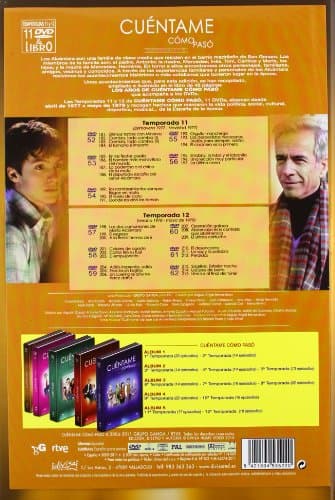 Detalle 2 de Cuentame Como Paso Pack Vol 05 Temporadas 11-12 + Libro 48 páginas 📀