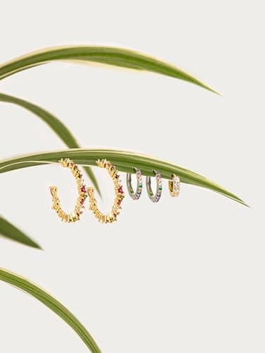 Detalle de SINGULARU Pendientes Aro Colors 13 mm