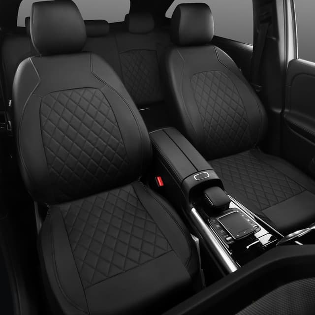 Detalle 2 de HORSE KINGDOM Universal PU Leather Front Seat Covers 2 pcs