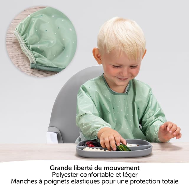 Detalle de Lot de bavoirs bébé MiaMia Oeko-Tex