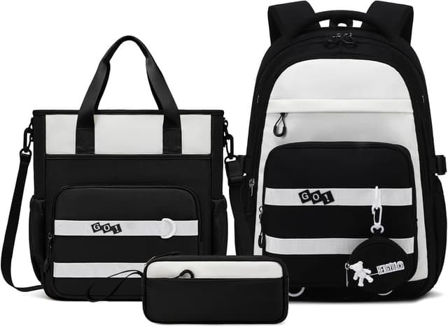 Imagen de Amythe Mochila Escolar para Niñas Adolescentes 3 Piezas en OfertitasTOP