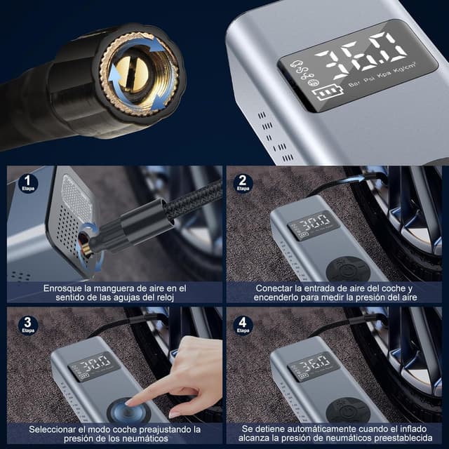 Thumbnail 4 de HYCHIKA Compresor 150PSI portátil