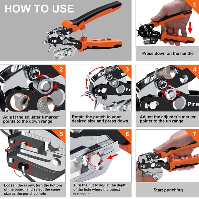 Thumbnail 5 de Preciva Perforatrice pelle 6 testine