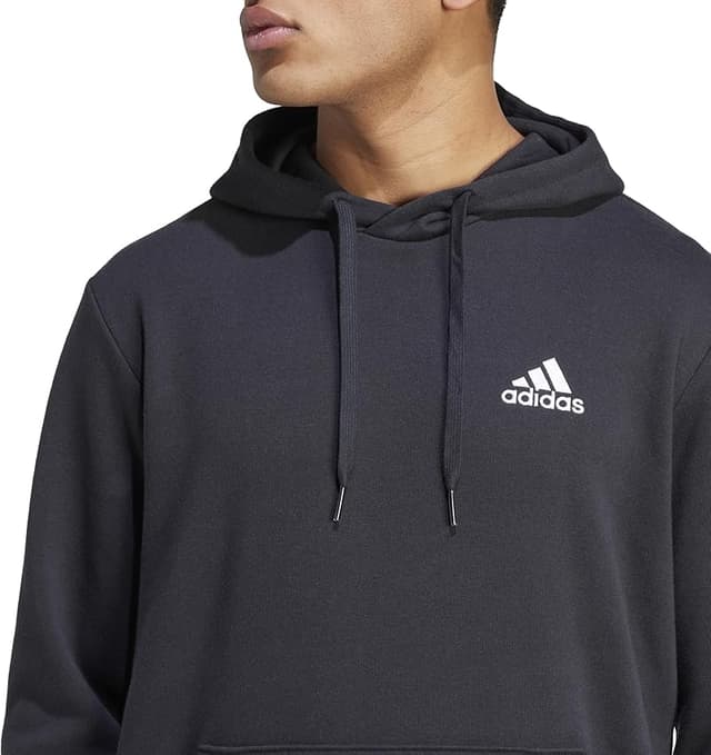 Thumbnail 4 de Sudadera adidas Hombre Essentials Fleece 🧥 Black/White, M