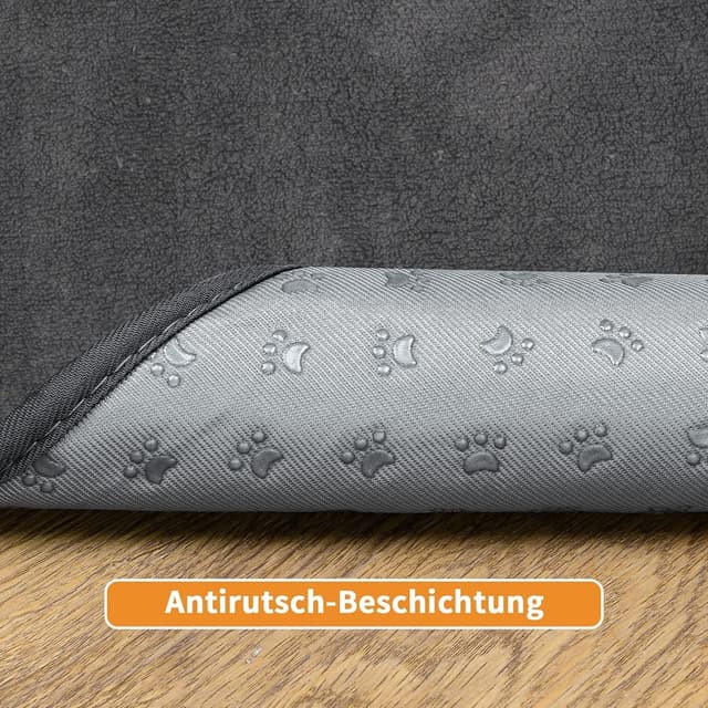 Detalle de 2er waschbare Welpenunterlagen (92 × 80 cm) – schnell absorbierende Trainingspads für Welpen, ältere oder inkontinente Hunde, grau