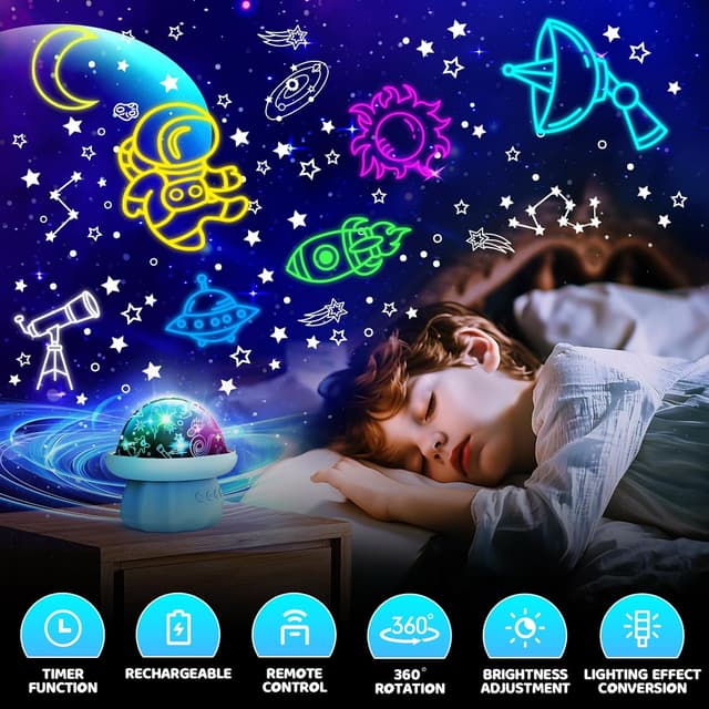 Thumbnail 4 de Hapikids Baby Projector Light 360° rotate