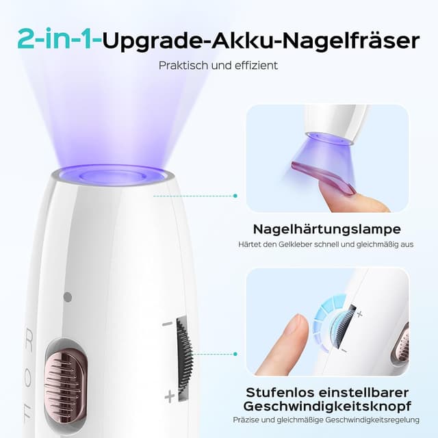 Thumbnail 1 de COSLUS Nagelfräser kabellos 2-in-1