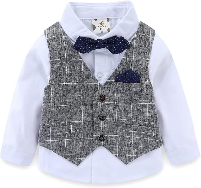 Thumbnail 1 de famuka Baby Boys Tuxedo Suit Set