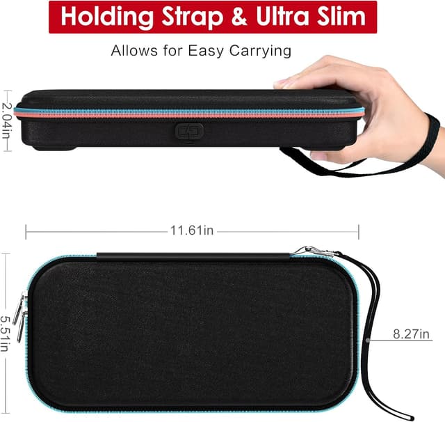 Thumbnail 5 de ivoler Charging Cable Port Case for Switch 2, holds 12 cards