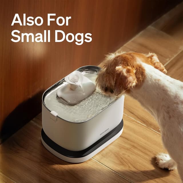 Thumbnail 6 de PETLIBRO Dockstream Wireless Cat Water Fountain (2.5L) – Battery operated drinking fountain with motion sensor & continuous flow, white