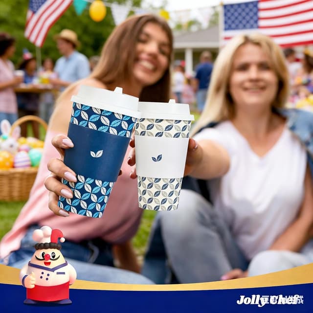 Thumbnail 5 de JOLLY CHEF 16oz Coffee Cups 100-Pack