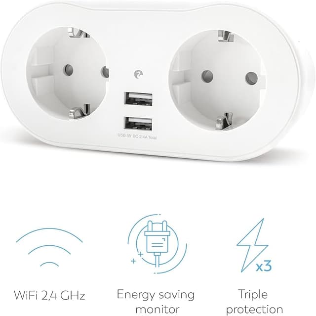 Thumbnail 5 de Garza Smart Enchufe WiFi programable, medidor 2,4 GHz