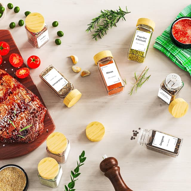 Thumbnail 6 de DIFULI 24 Gewürzgläser Set für Vorrat