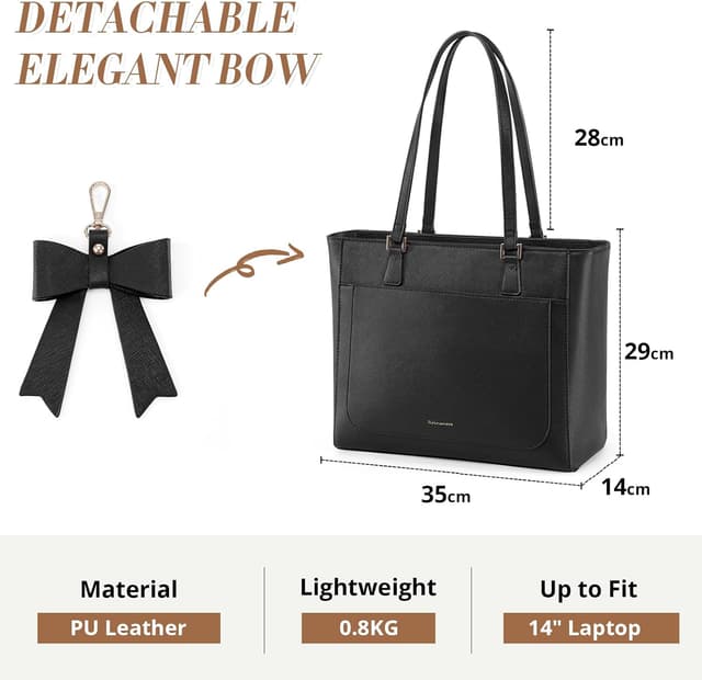 Detalle de RAINSMORE Handtasche Damen 35x14x29 cm