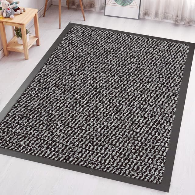 Detalle 2 de GULLAMBO Hallway Runner Rug with Non-Slip Rubber Backing – heavy-duty dirt trapping runner for hall, kitchen and entryways