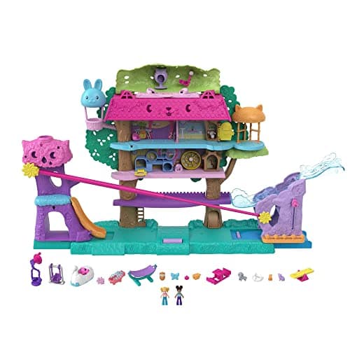 Imagen de Polly Pocket POLLYVILLE Pet Adventure Treehouse Playset en OfertitasTOP