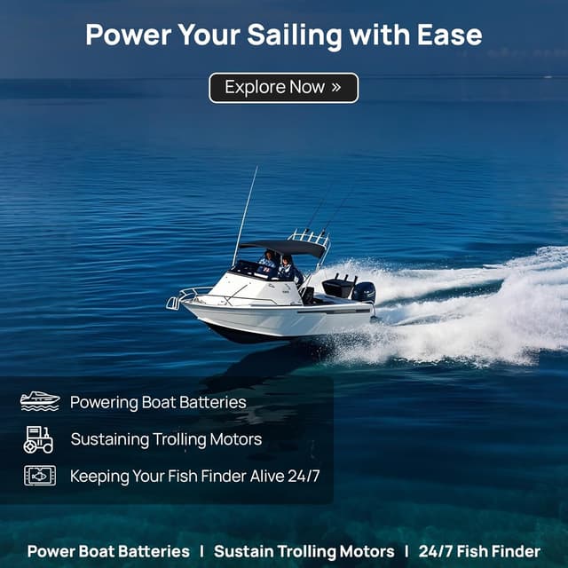 Detalle de ECO-WORTHY Solar Battery Charger & Maintainer for 12V Batteries (Waterproof, Portable, Plug and Play)