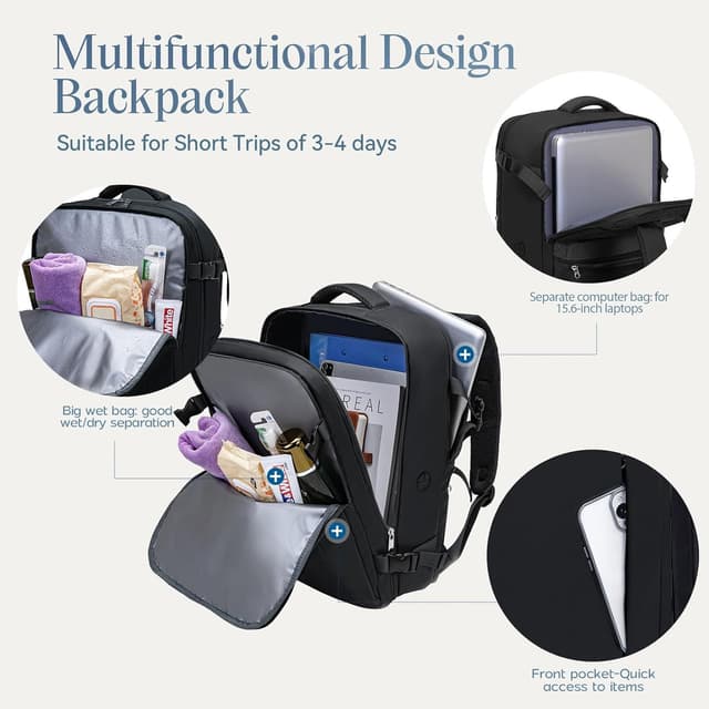 Thumbnail 5 de Xkdoai for Easyjet Cabin Bag 45x36x20 travel backpack