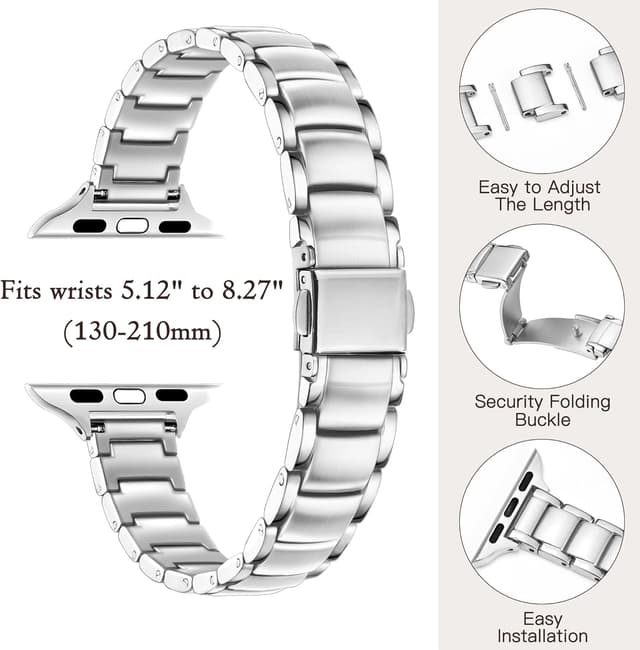 Detalle de G-ficu Slim stainless strap 44mm